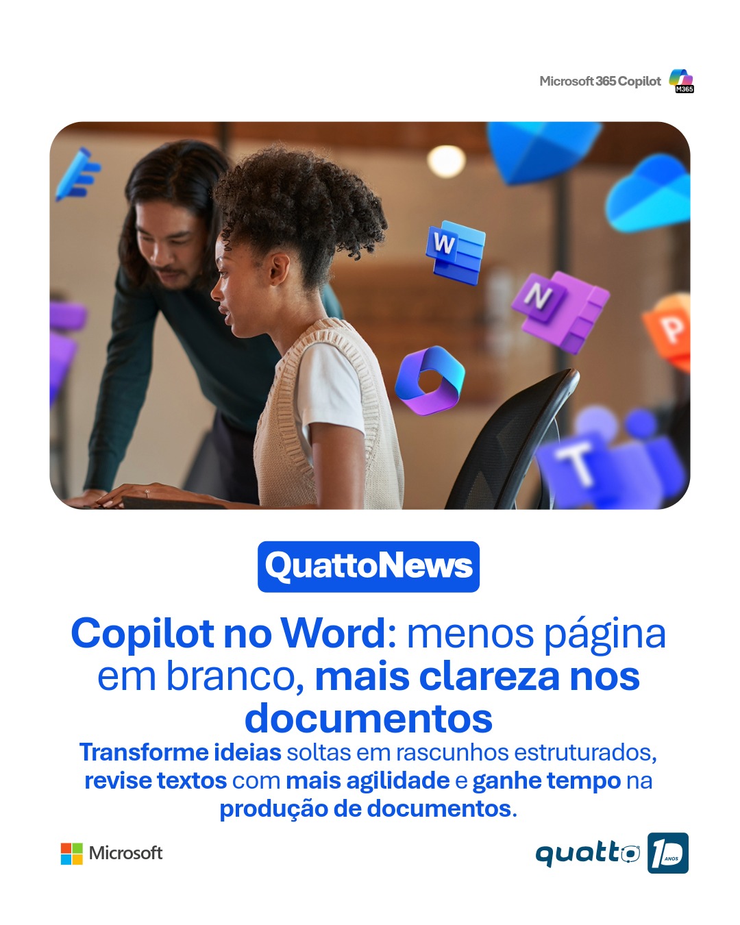 Copilot no Word: mais produtividade e documentos claros